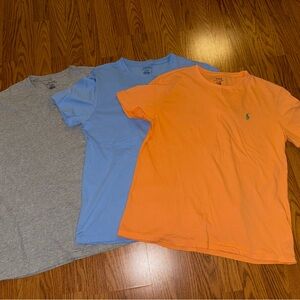 Polo by Ralph Lauren Men's T-Shirt Pack - Gray, Blue, and Orange